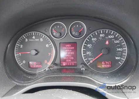 2006 Audi A3 2.0T z USA, uszkodzony, nr VIN WAUNF78P16A107914